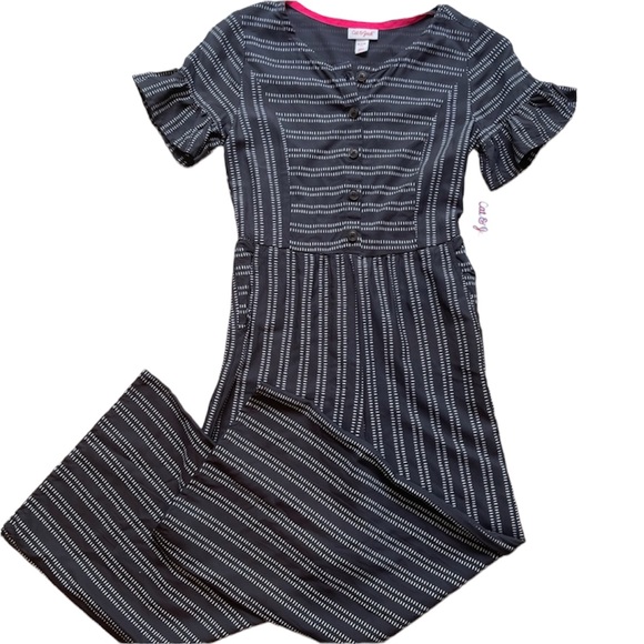 Cat & Jack Other - Cat & Jack Chocolate Brown Wide Leg Jumpsuit NWT Girls Size Medium (7/8)